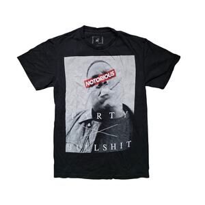 Notorious BIG Shirt Men Small Black 90s Hip Hop Party And Bullsh*t Graphic Tee